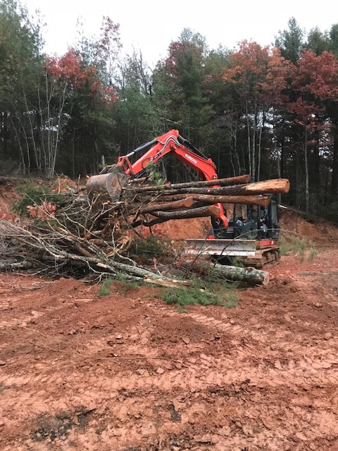 Land and lot clearing service Asheville NC